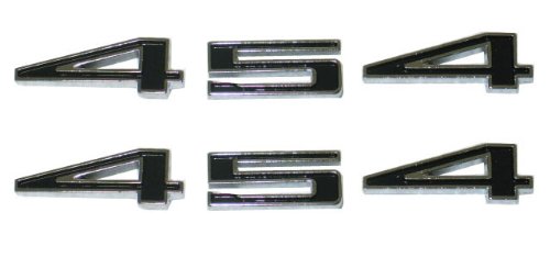 1970-1972 Corvette 454 Hood Emblem Numbers w/ Nuts