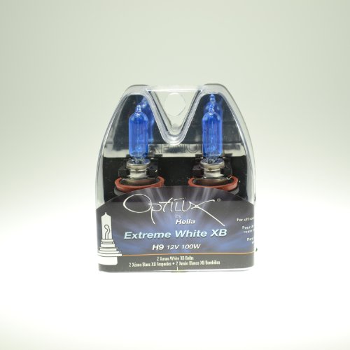 Optilux H71070792 XB Series H9 12V/100W Xenon White Halogen Bulb Set
