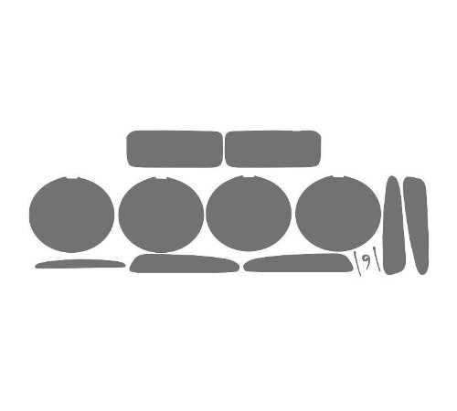 Subject 9 - Chevrolet Corvette (Z06/ZR1) Pre-cut vinyl overlay tail light PLUS tint kit (2005 2006 2007 2008 2009 2010 2011 2012 2013) LIGHT