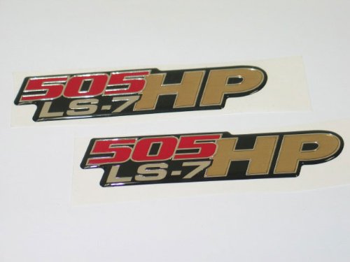 Corvette 505HP LS-7 Fender/Bumper Gel Emblem