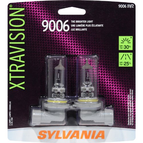 SYLVANIA 9006 XtraVision Halogen Headlight Bulb, (Pack of 2)