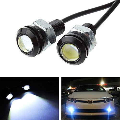 iJDMTOY High Power Bolt-On LED Eagle Eyes For Parking Light, Fog Lights, Xenon White