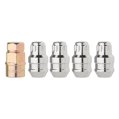 DPAccessories LCB3L6HC-CH06LK4 Set of 4 Premium Chrome Closed Acorn Locking Lug Nuts/Wheel Locks M12x1.5 Thread