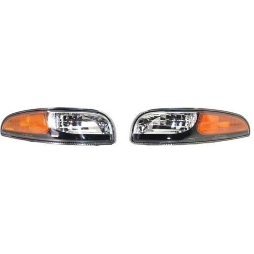 Depo 335-1605PCUS2C Chevrolet Corvette Black Diamond Daytime Running Light