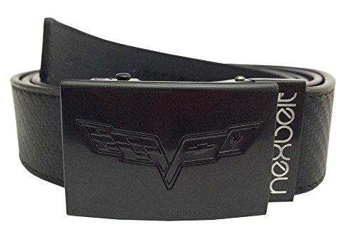 Nexbelt Corvette C6 Black Buckle on Matte Black Strap Ratcheting System