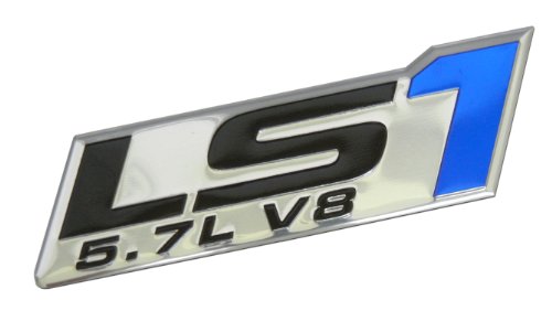 LS1 5.7L V8 Blue Engine Emblem Badge Highly Polished Aluminum Chrome Silver for Pontiac Trans Am Firebird WS6 Chevy Chevrolet Corvette C5 ZR1 Camaro Z28 SS Super Sport Holden Vehicles Clubsport R8 Grange GTS Maloo Senator Signature 300 Coupe SE LE Avalanche XUV AWD Monaro CV8 VT VX Y Series Elfin MS8 Streamliner Clubman Mosler MT900 Crate 98 99 00 01 02 03 04 05 06 07 08 09 10 11 12 13 1998 1999 2000 2001 2002 2003 2004 2005 2006 2007 2008 2009 2010 2011 2012 2013