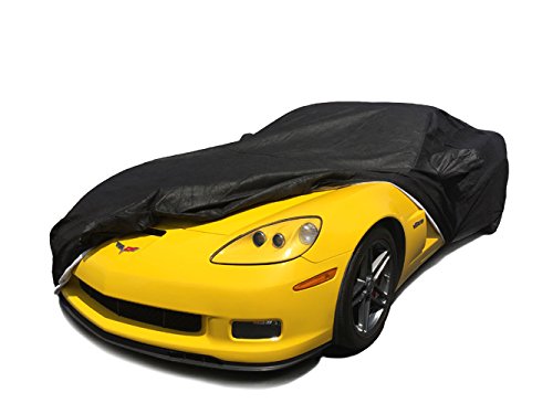C6 2005-2013 Chevy Corvette Custom Car Cover for 5 Layer Heavy Duty Waterproof Black Ultrashield