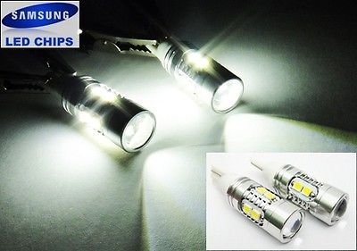 LEDIN 2x SAMSUNG 10 Projector LED License Plate Light High Power T10 168 194 Bulb