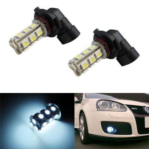 iJDMTOY 18-SMD H10 9145 LED Fog Light Replacement Bulbs, Xenon White