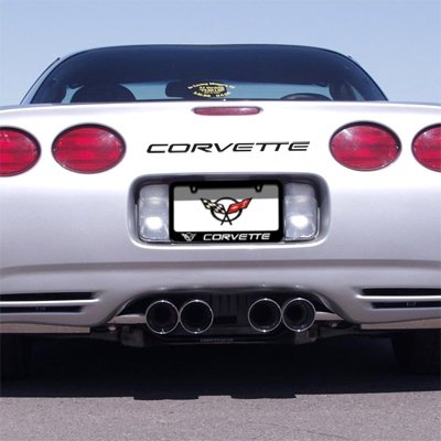 Corvette C5 Rear Bumper Black Letters Insert