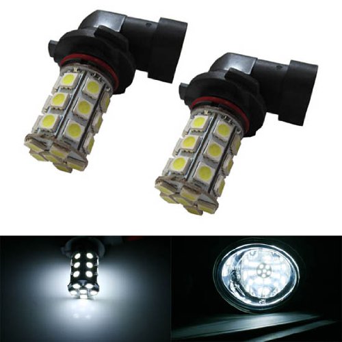 iJDMTOY 27-SMD-5050 9145 H10 LED Bulbs For Fog Lights/DRL Driving Lights, Xenon White