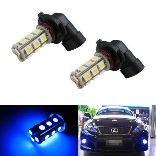 iJDMTOY 18-SMD H10 9145 LED Fog Light Replacement Bulbs, Ultra Blue