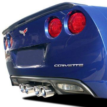 Corvette C6 Rear Bumper Letters Insert, Chrome