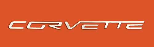 2005-2012 Corvette Rear Lettering Set Stainless Steel