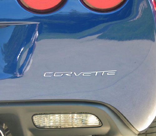 2005-2012 Corvette Rear Bumper Lettering Carbon Fiber
