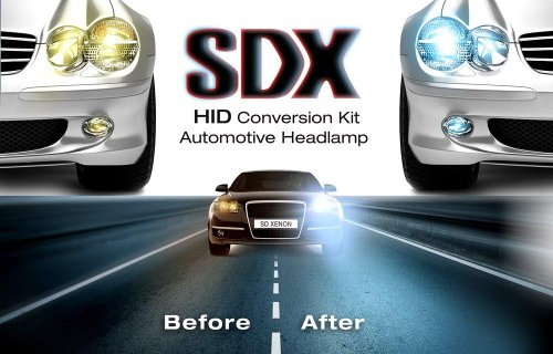 SDX Xenon HID Headlight DC Conversion Kits - H10 (9145) - 4300K