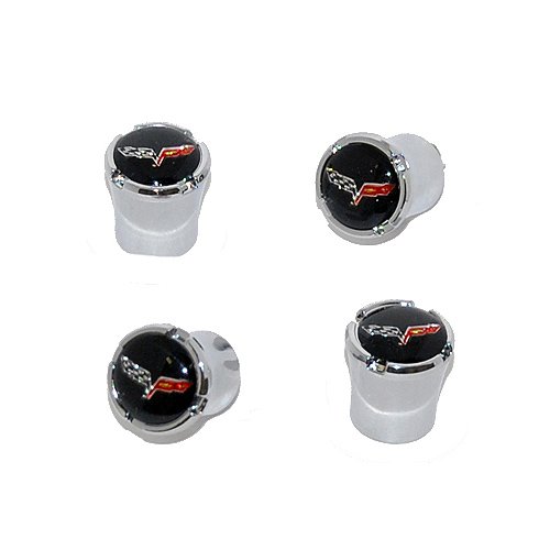Corvette C6 Valve Stem Caps Black