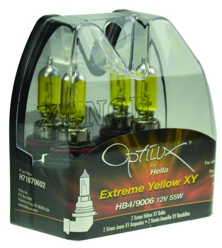 Optilux H71070602 XY Series HB4/9006 12V/55W Xenon Yellow Halogen Bulb Set