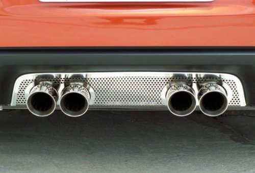 C6 Corvette Stainless Steel Perforated Exhaust Port Filler Panel for Coupe/convertible Without NPP Exhaust C6 Corvette Stainless Steel Perforated Exhaust Port Filler Panel for Coupe/convertible Without NPP Exhaust