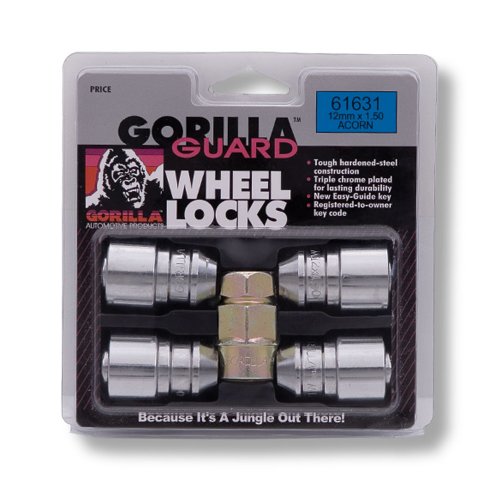 Gorilla Automotive 61631 Acorn Gorilla Guard Locks (12mm x 1.50 Thread Size) - Pack of 4