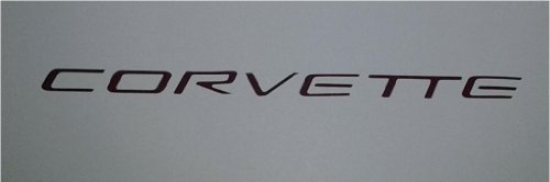Corvette Accessories Unlimited C5 Corvette interior lettering Red