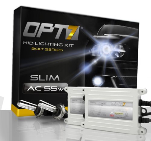 OPT7® Bolt AC 55w HID Xenon Conversion Kit - 9006 (6000K, Lightning Blue) - 2 Year Warranty