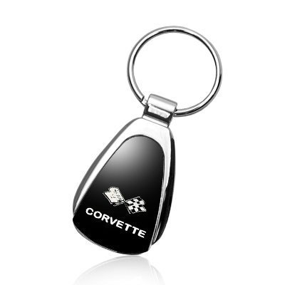 Corvette C3 Black Tear Drop Key Chain