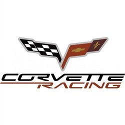 Corvette Accessories Unlimited C6 Corvette Racing Logo Red/White/Black Small Decal