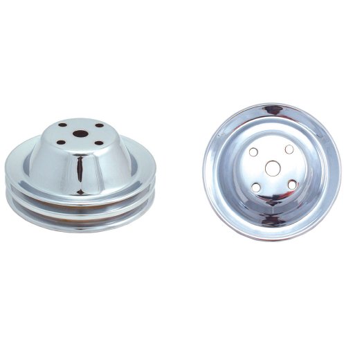Spectre Performance 4418 Chrome Plated Crankshaft Pulley for Small Block Chevy