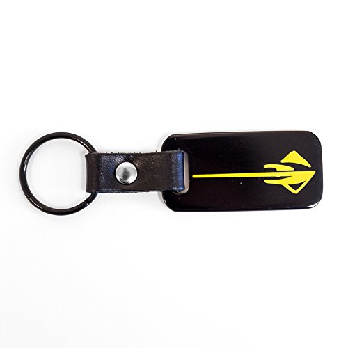 Chevrolet Corvette C7 Stingray Satin Black Key Chain Fob - Yellow Engraved Logo Chevrolet Corvette C7 Stingray Satin Black Key Chain Fob - Yellow Engraved Logo