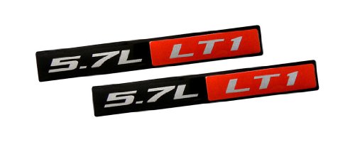 2 x (Pair / Set) Red Black 5.7L Liter LT1 Real Aluminum Engine Hood Emblem Badge Nameplate for GM General Motors Performance Chevy Chevrolet Corvette C4 Buick Camaro Roadmaster Pontiac Trans AM Chevy Caprice SS Impala SS Cadillac Fleetwood Pontiac Firebird Z28 2 x (Pair / Set) Red Black 5.7L Liter LT1 Real Aluminum Engine Hood Emblem Badge Nameplate for GM General Motors Performance Chevy Chevrolet Corvette C4 Buick Camaro Roadmaster Pontiac Trans AM Chevy Caprice SS Impala SS Cadillac Fleetwood Pontiac Firebird Z28