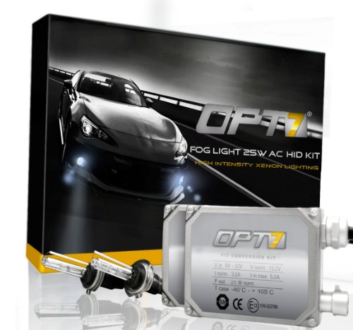 OPT7® Bolt AC Fog Light 25w HID Kit - H10 (6000K, Lightning Blue)