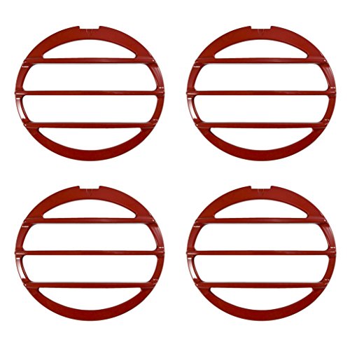 C6 Corvette 4pc Rear Tail Light Grille Covers - Victory Red 74 74U GCN WA9260 C6 Corvette 4pc Rear Tail Light Grille Covers - Victory Red 74 74U GCN WA9260