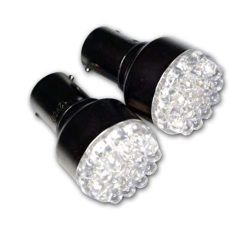 TuningPros LEDBL-1156-W19 Backup Reverse LED Light Bulbs 1156, 19 LED White 2-pc Set