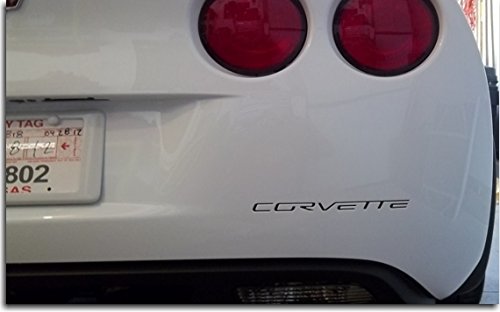 Rear Bumper Vinyl Inlay Decal - C6 Corvette 05-13 - (Color: Reflective Light Silver)