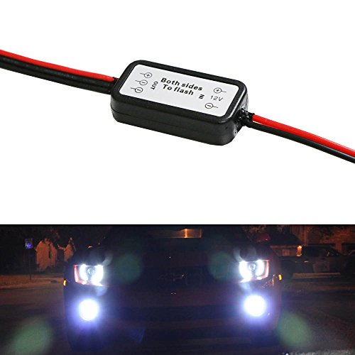 iJDMTOY (1) Alternating Left/Right Strobe Flash Module Box For Car Fog Lights, LED Daytime Running Lights, Work Lights and more