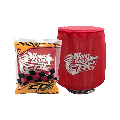 CPT Check Point Tuning CPT-WG-M-R Water Guard Cold Air Intake Pre Filter Cone Filter Cover for Medium Red