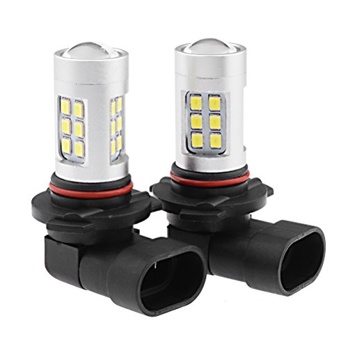 2X High Power Xenon White 21 Samsung 2835-SMD Projector LED Bulb HB3 9055 9155 Fog DRL Light for Nissan Mazda Chevrolet GMC