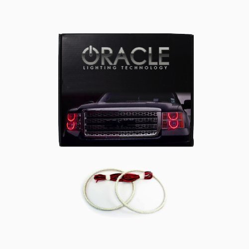 Oracle Lighting CH-CO0513F-R - Chevrolet Corvette C6 LED Halo Fog Light Rings - Red