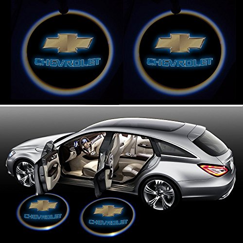 Beon Pack of 2 Chevrolet Logo Wireless LED Car Door Light Beon Pack of 2 Chevrolet Logo Wireless LED Car Door Light