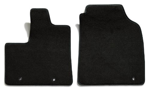 Premier Custom Fit 2-piece Front Carpet Floor Mats for Chevrolet Corvette (Premium Nylon, Black)
