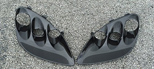 Corvette C6 Z06 ZR1 Grand Sport Carbon Fiber HydroGraphics Headlight Bezels Corvette C6 Z06 ZR1 Grand Sport Carbon Fiber HydroGraphics Headlight Bezels