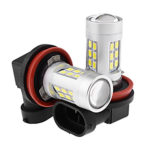 2X 21W 6000K H8 H9 H11 Samsung 2835-SMD LED DRL Fog Light Bulb For Acura Honda Infiniti Lexus Mazda Nissan Subaru Toyota