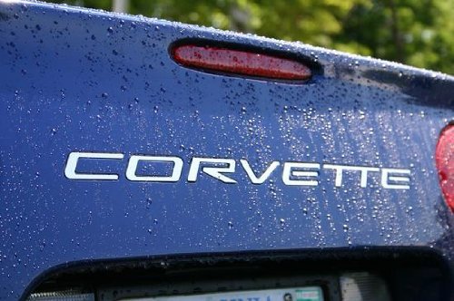 C5 Corvette Rear Stainless Steel Inserts - Letters