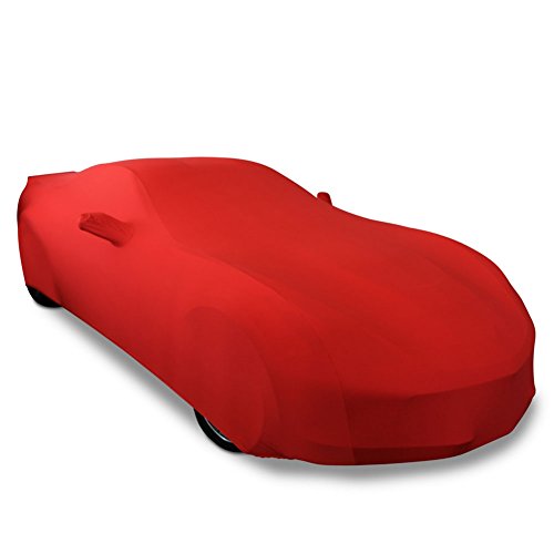 2014-Current C7 Corvette Indoor Ultraguard Stretch Satin Car Cover (Red)