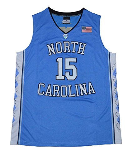 WEENKS Men's Vince Carter 15 North Carolina Tar Heels 2016 College Basketball Jersey XXL Carolina Blue