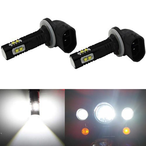 JDM ASTAR Extremely Bright Max 50W High Power 881 CREE LED Bulbs for DRL or Fog Lights, Xenon White