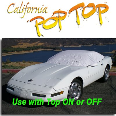 Corvette Coupe (1983-1996) DuPont Tyvek PopTop Sun Shade, Interior, Cockpit, Car Cover. Use with Top ON or OFF - SEMA SHOW NEW PRODUCT AWARD WINNER, C4,1983,1984,1985,1986,1987,1988,1989,1990,1991,1992,1993,1994,1995,1996