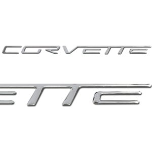 1997-2004 C5 Corvette Rear Bumper Domed Decal Letters Chrome 1997-2004 C5 Corvette Rear Bumper Domed Decal Letters Chrome