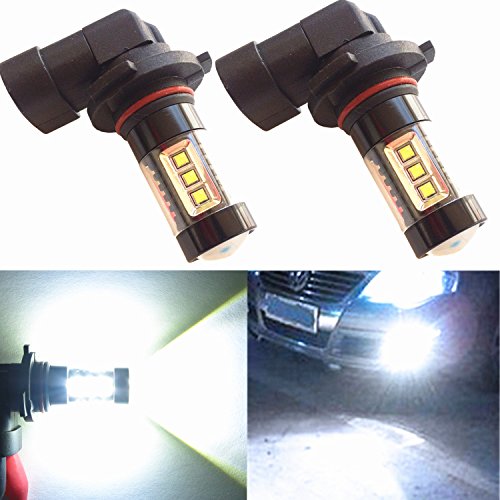 Alla Lighting® 80W High Power Osram H10 9145 Extremely Super Bright White LED Lights Bulbs for Fog Light Lamp